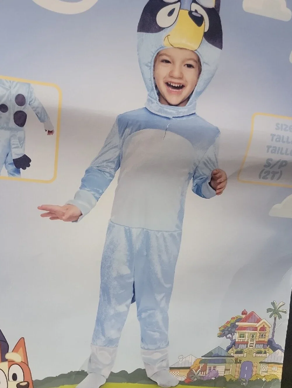 Disguise Bluey Light Blue Toddler Costume Size 2T